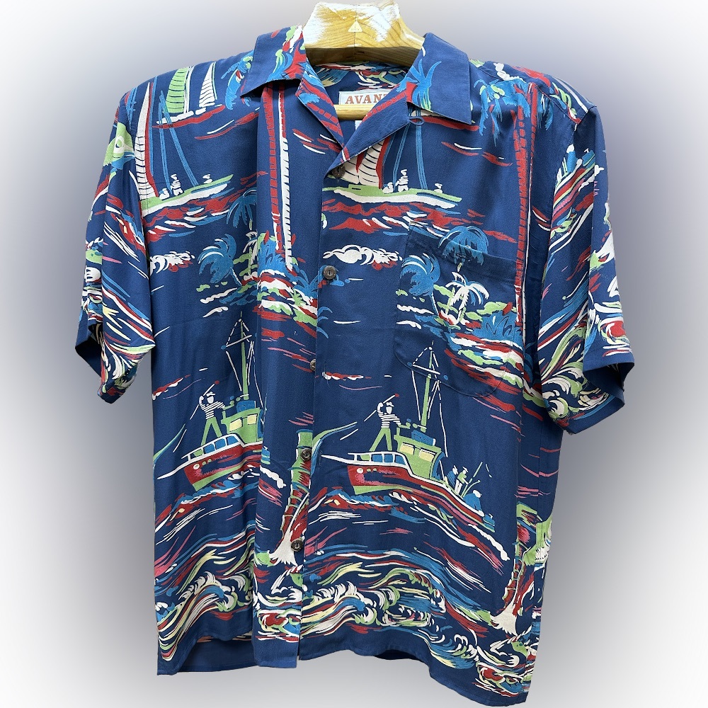 1960’s Classic Hawaiian Silk Shirt by Avanti.